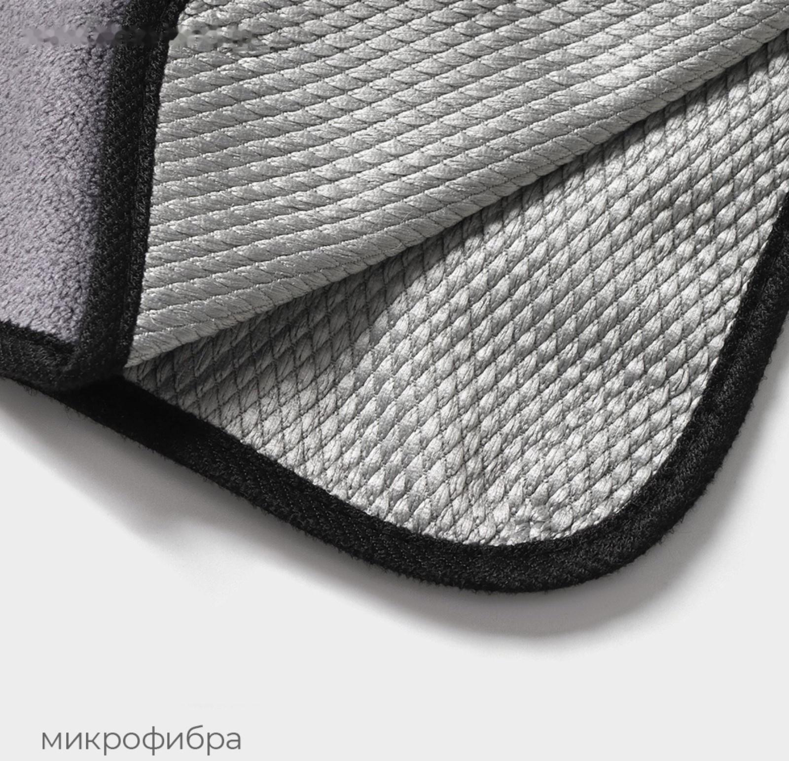 Салфетка для уборки Raccoon «Суперплотная мульти», 30×30 см, плотность 450 гр, микрофибра, цвет серый