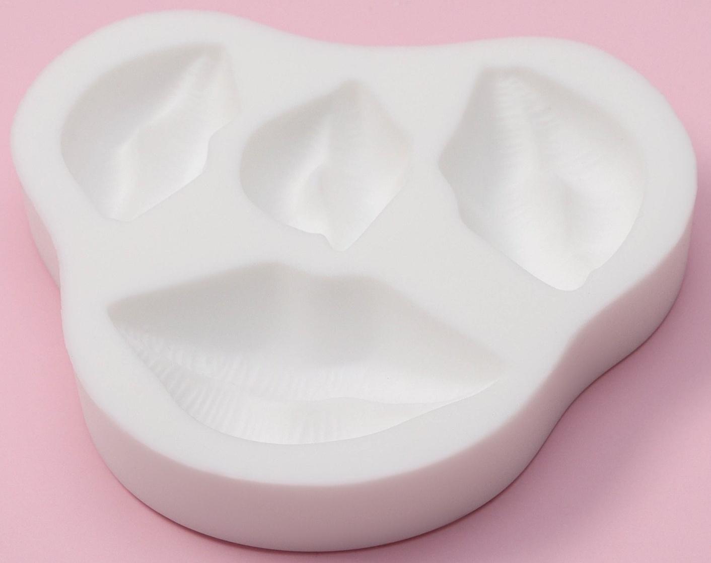 Молд Доляна «Губы», 8,5×8×1,5 см , цвет белый