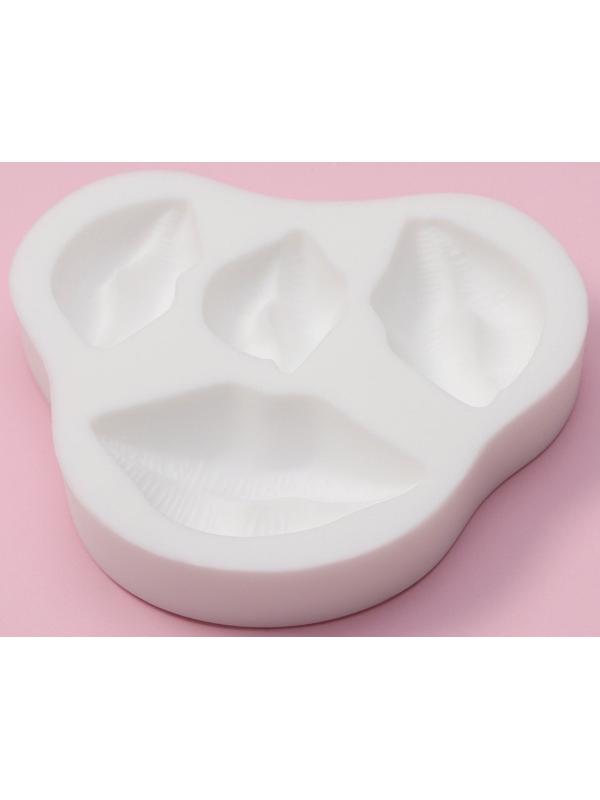 Молд Доляна «Губы», 8,5×8×1,5 см , цвет белый
