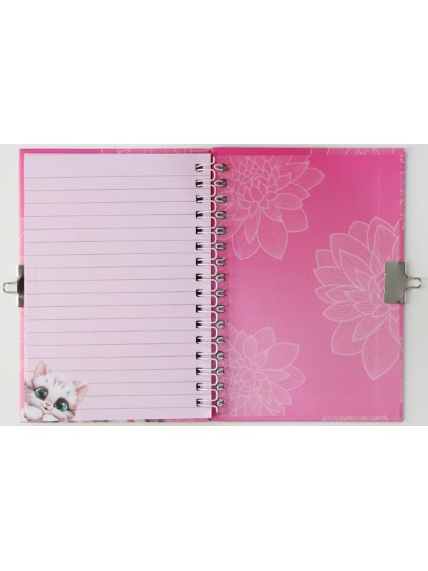 Блокнот на замочке А6, 50 л «С 8 Марта»