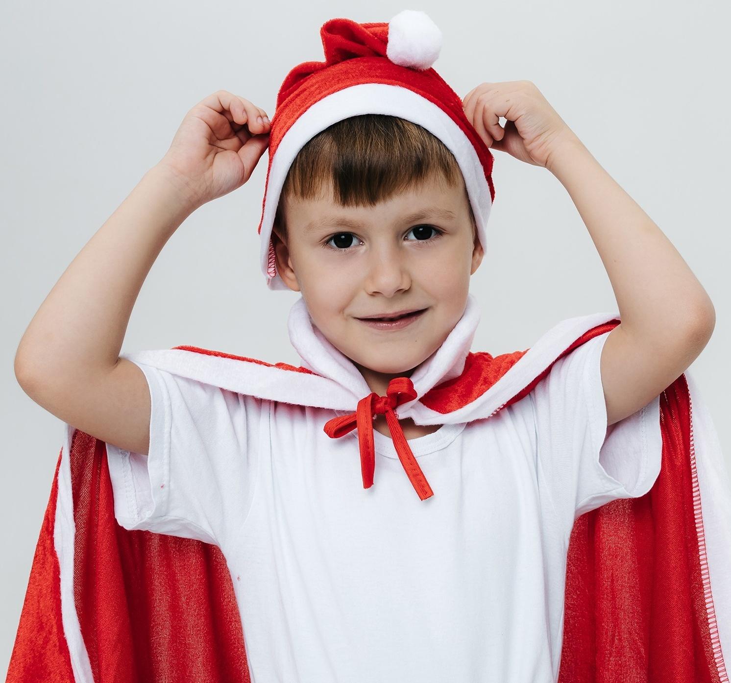 Карнавальный набор «Новогоднее чудо»: накидка и колпак