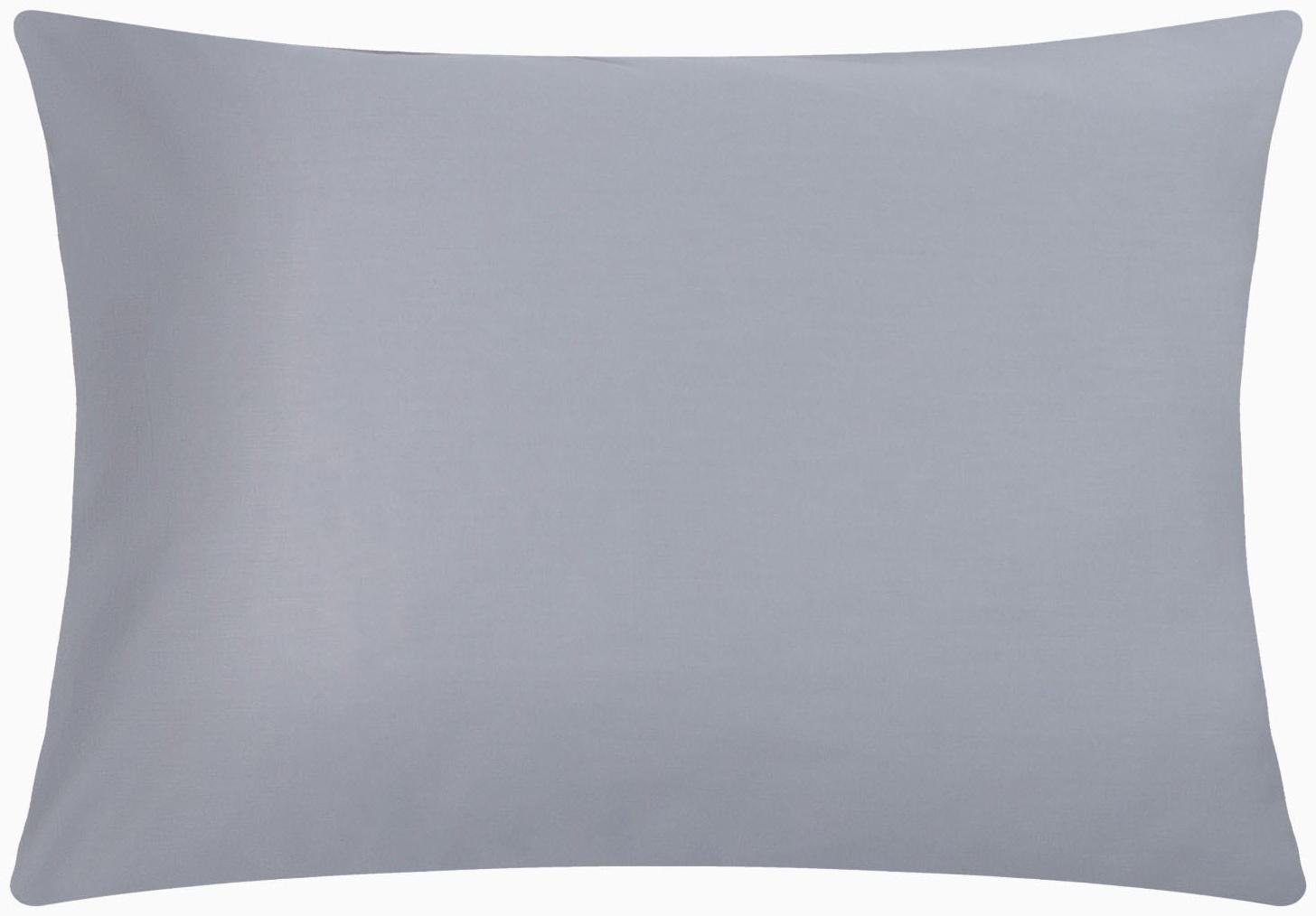 Наволочка Этель 50х70 см, цвет серый, мако-сатин, 114г/м2, 100% хлопок