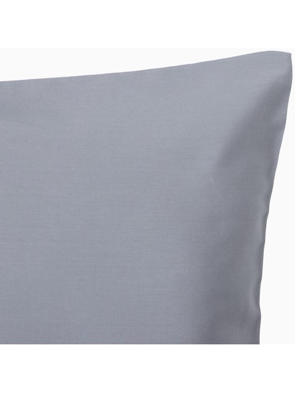 Наволочка Этель 50х70 см, цвет серый, мако-сатин, 114г/м2, 100% хлопок