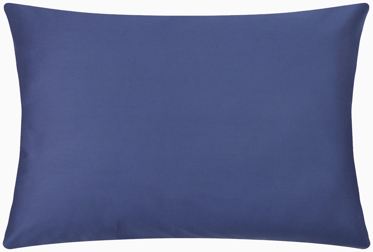 Наволочка Этель 50х70 см, цвет синий, мако-сатин, 114г/м2, 100% хлопок