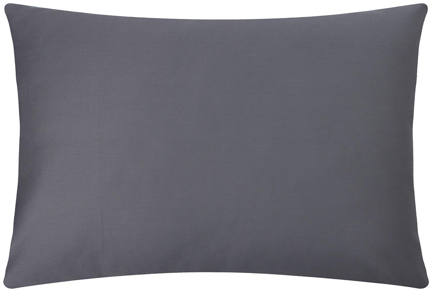 Наволочка Этель 50х70 см, цвет темно-серый, мако-сатин, 114г/м2, 100% хлопок