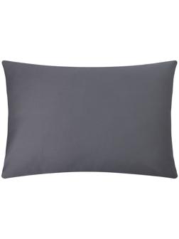 Наволочка Этель 50х70 см, цвет темно-серый, мако-сатин, 114г/м2, 100% хлопок