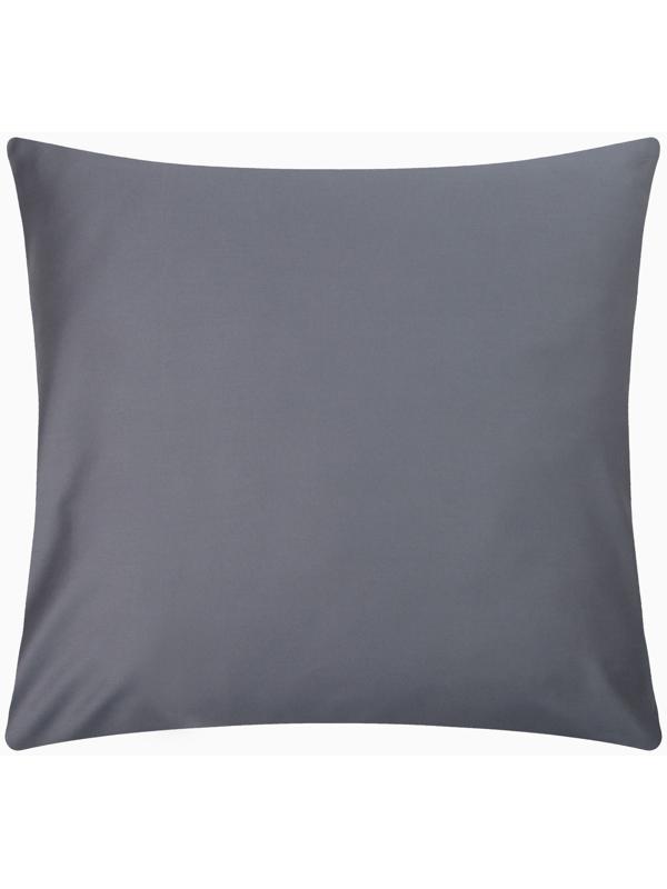 Наволочка Этель 70х70 см, цвет темно-серый, мако-сатин, 114г/м2, 100% хлопок