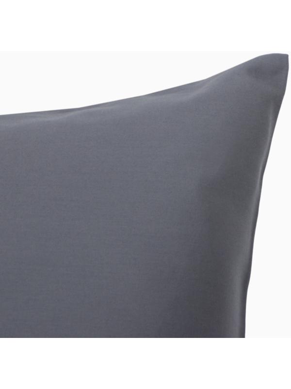 Наволочка Этель 70х70 см, цвет темно-серый, мако-сатин, 114г/м2, 100% хлопок
