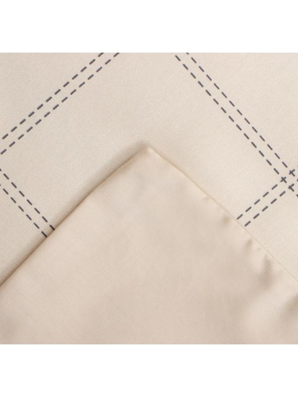 Постельное бельё Этель 2 сп Cage: beige, 175х215 см, 200х215 см, 50х70+3 см-2 шт, мако-сатин, 114г/м2