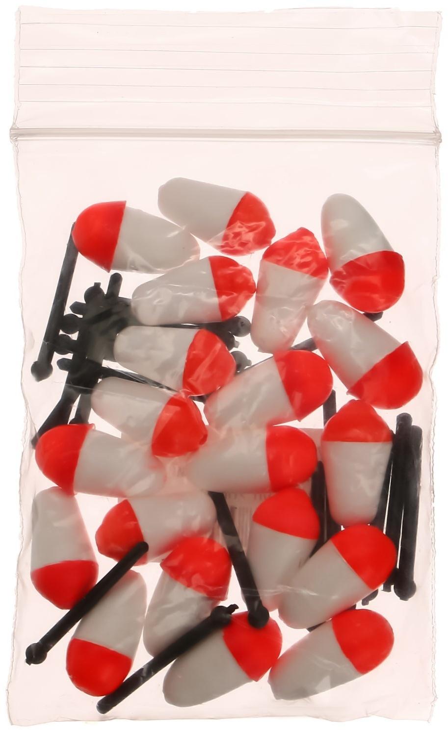 Поплавок зимний, тип 1, средний, высота 18 мм, 20 шт