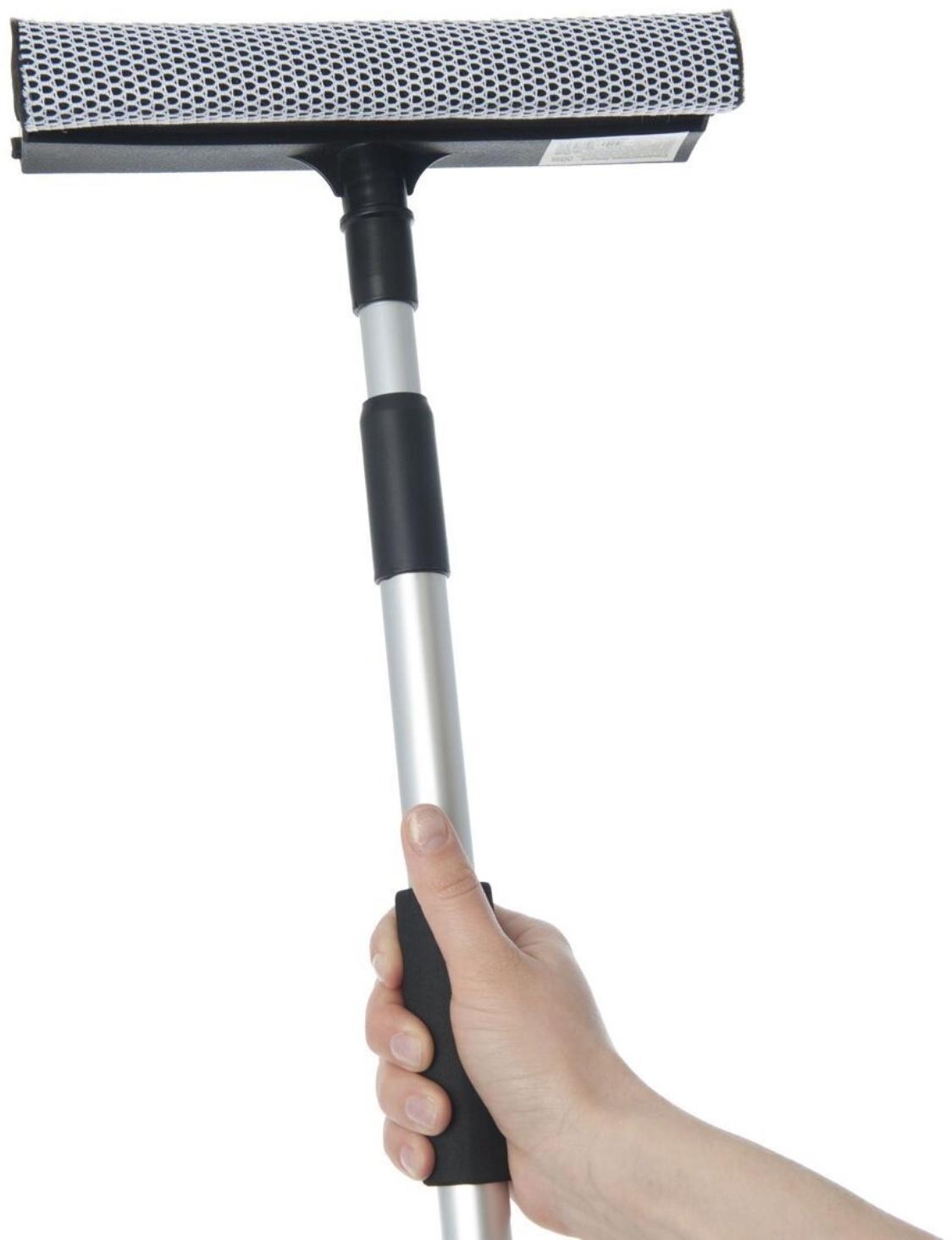 Стеклоочиститель большой, насадка 24 х 3.5 см, рукоятка 68-115 см