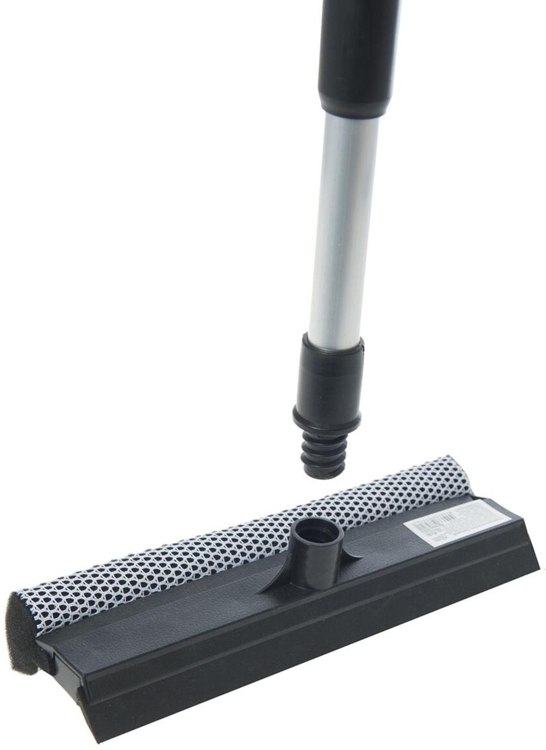 Стеклоочиститель большой, насадка 24 х 3.5 см, рукоятка 68-115 см