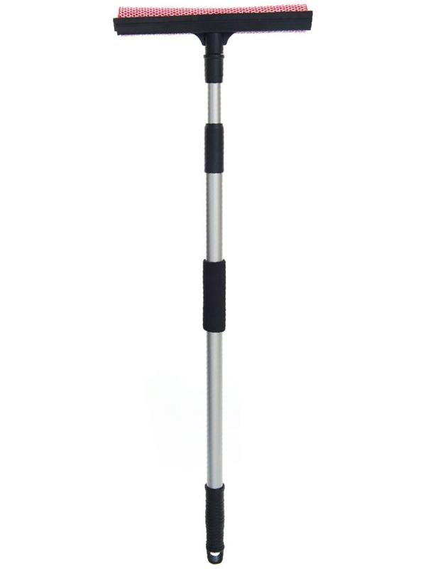 Стеклоочиститель большой, насадка 24 х 3.5 см, рукоятка 68-115 см