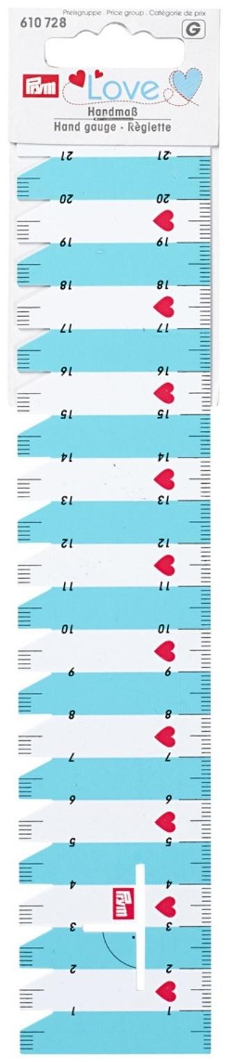 Линейка Prym Love для разметки и измерения, 21см