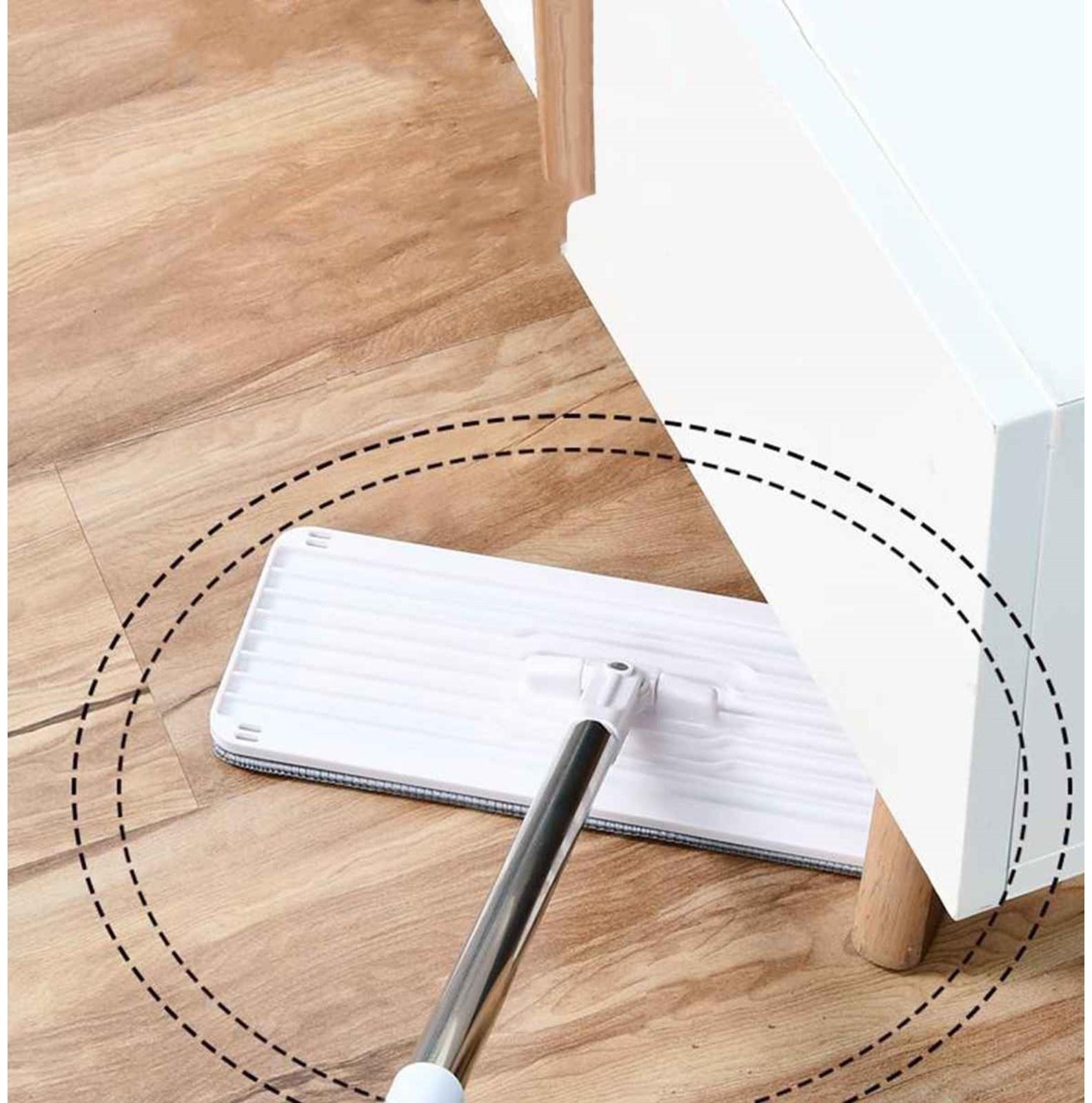 Набор для уборки ORION 2123: швабра, ведро с отжимом/полосканием, сменные насадки, 2 шт, 4 л, цвет серый