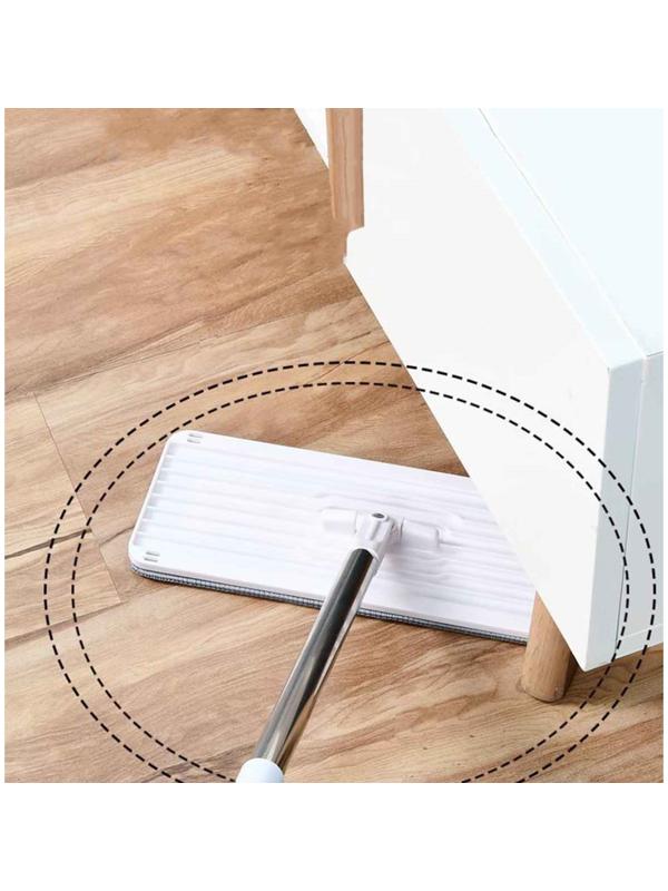 Набор для уборки ORION 2123: швабра, ведро с отжимом/полосканием, сменные насадки, 2 шт, 4 л, цвет серый