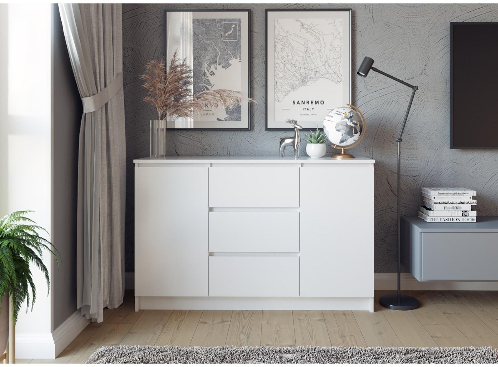 Комод Мори, 1204х404х770, Белый