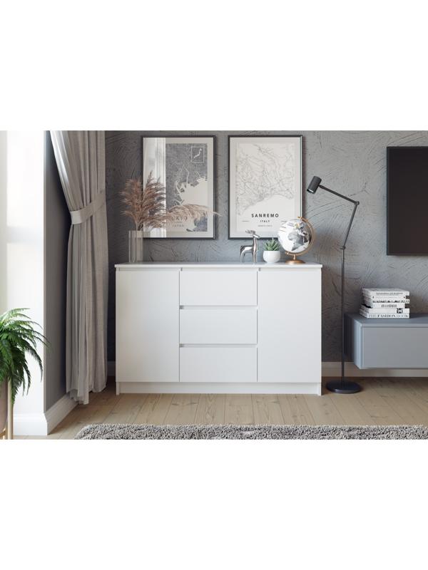 Комод Мори, 1204х404х770, Белый