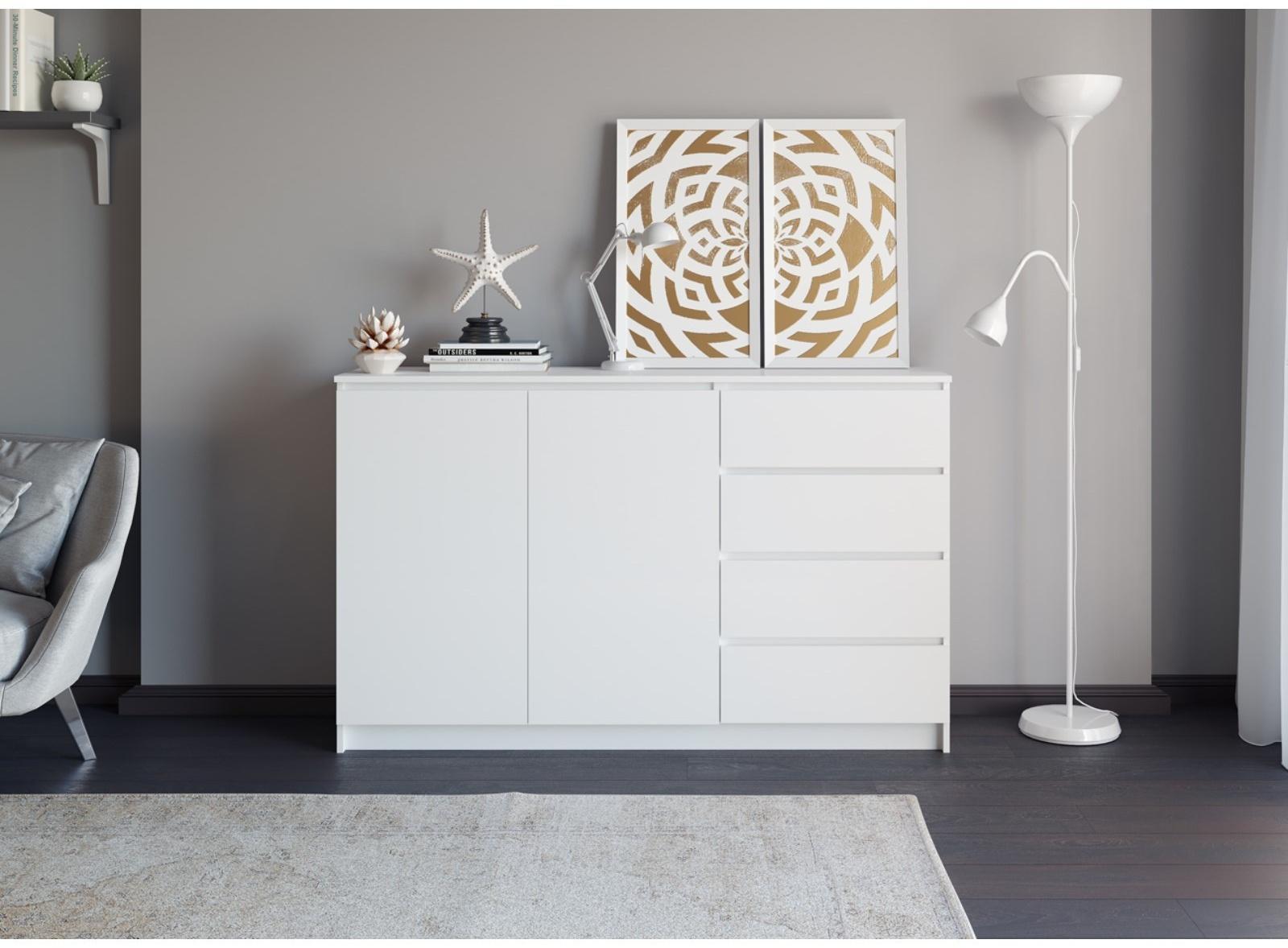 Комод Мори, 1604х404х990, Белый