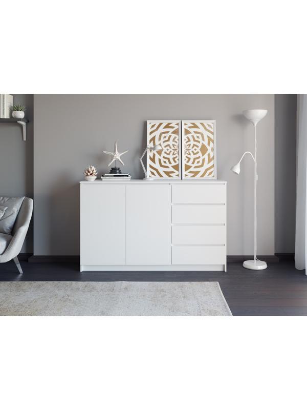 Комод Мори, 1604х404х990, Белый