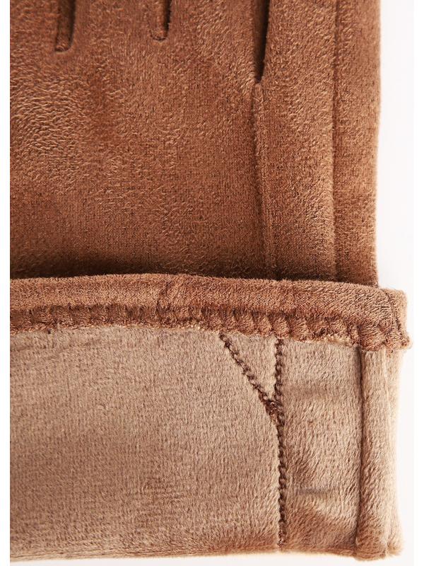 Перчатки женские, безразмерные, без утеплителя, цвет бежевый