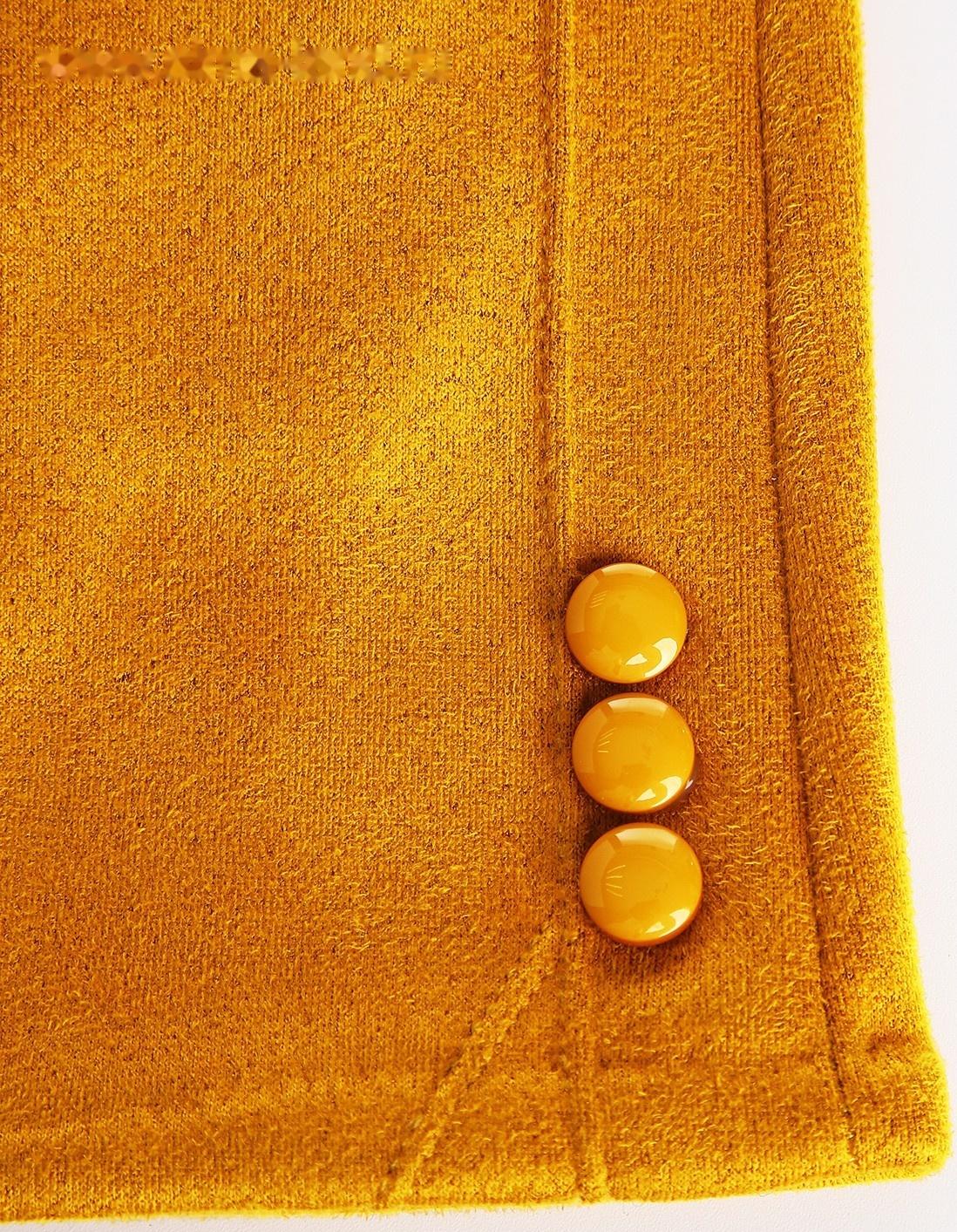 Перчатки женские, безразмерные, без утеплителя, цвет горчичный