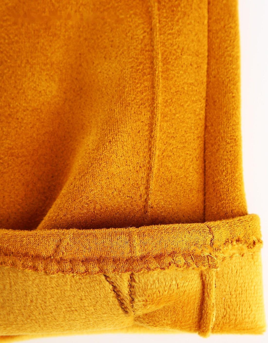 Перчатки женские, безразмерные, без утеплителя, цвет горчичный