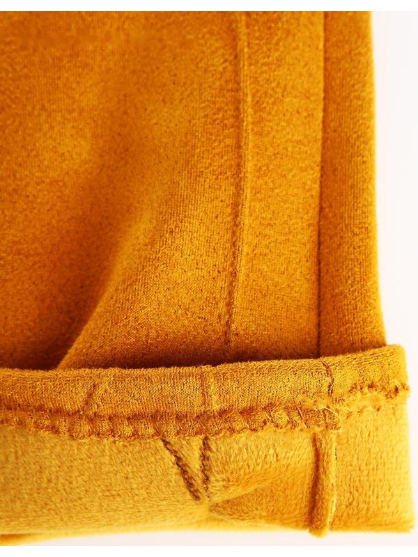 Перчатки женские, безразмерные, без утеплителя, цвет горчичный