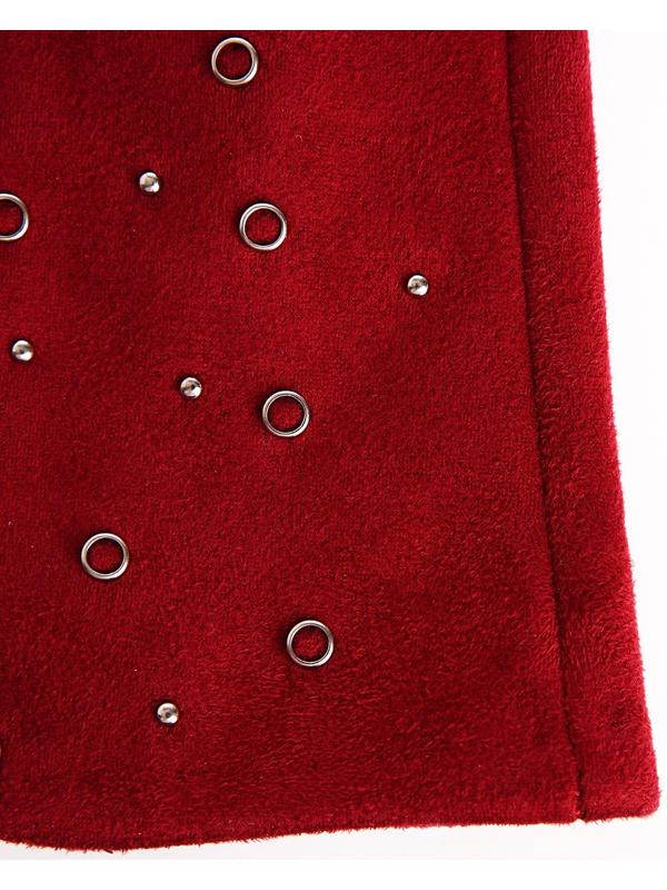 Перчатки женские, безразмерные, без утеплителя, цвет бордовый