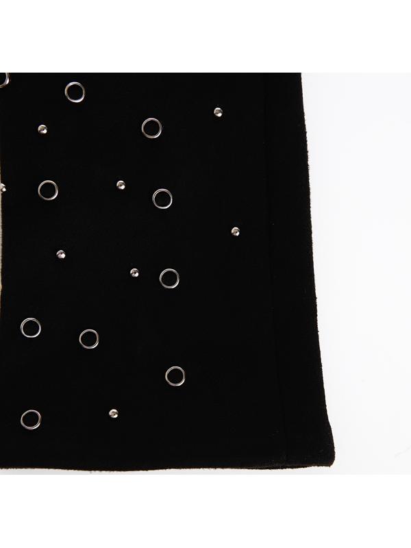 Перчатки женские, безразмерные, без утеплителя, цвет чёрный