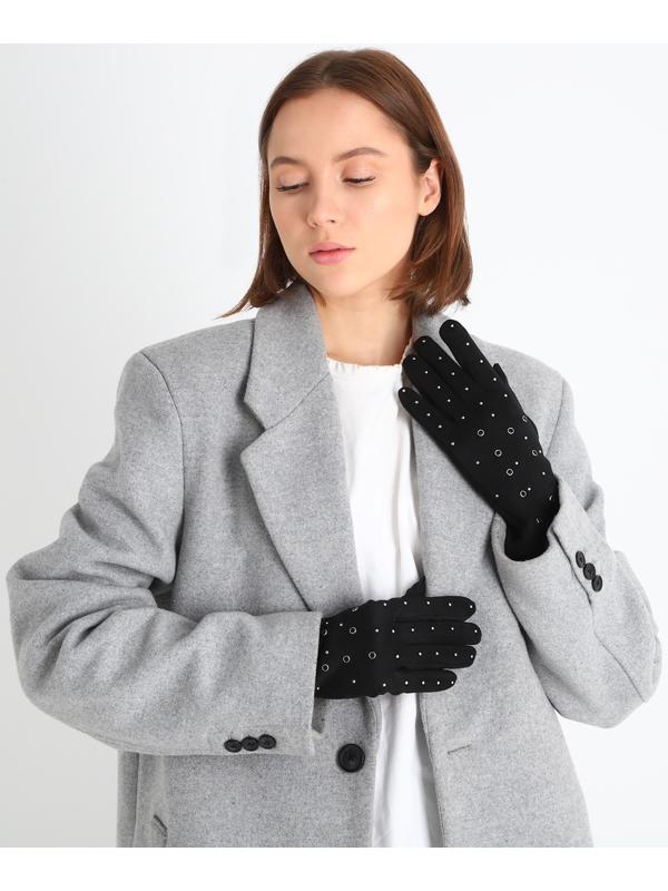 Перчатки женские, безразмерные, без утеплителя, цвет чёрный