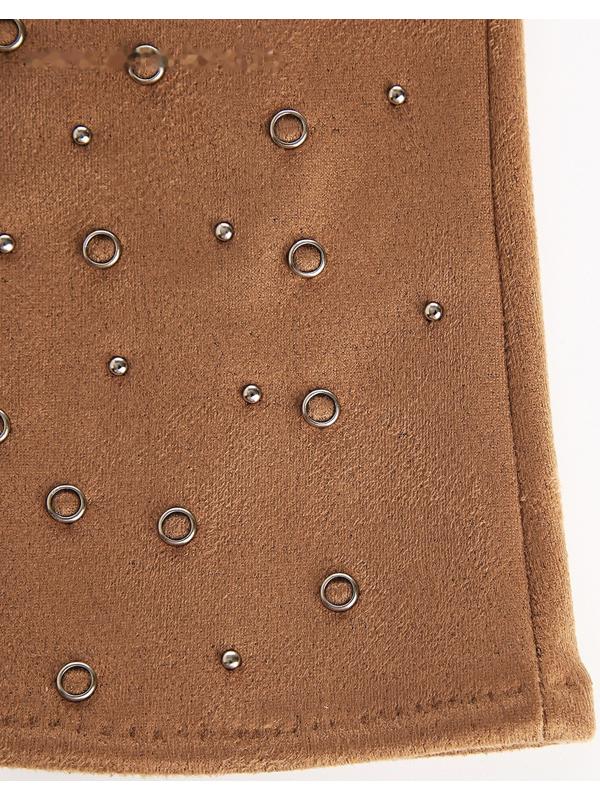 Перчатки женские, безразмерные, без утеплителя, цвет бежевый