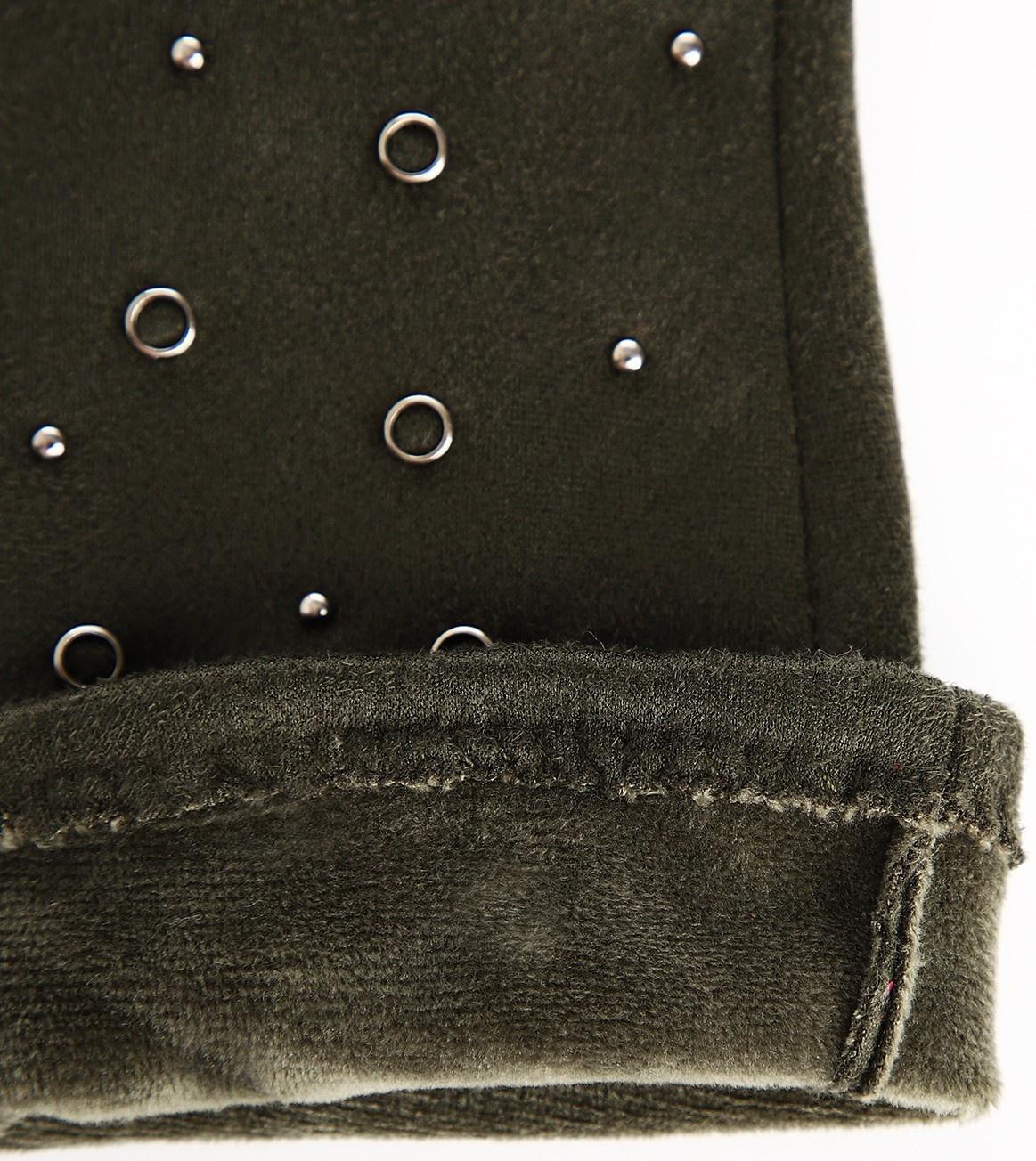 Перчатки женские, безразмерные, без утеплителя, цвет хаки