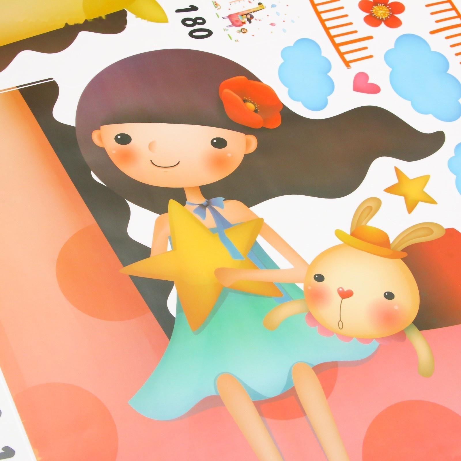 Наклейка пластик интерьерная цветная ростомер 