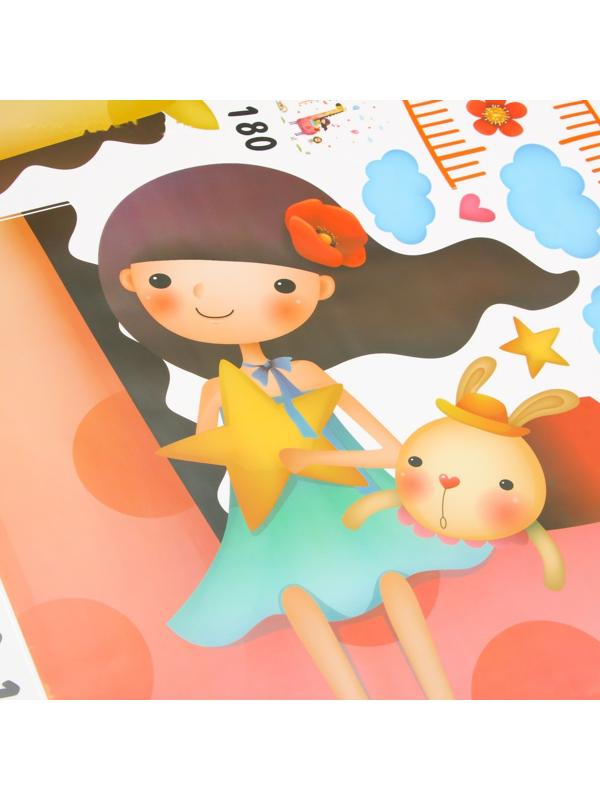 Наклейка пластик интерьерная цветная ростомер 