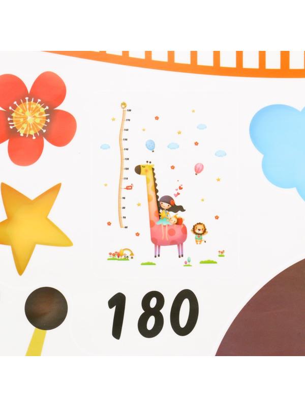 Наклейка пластик интерьерная цветная ростомер 