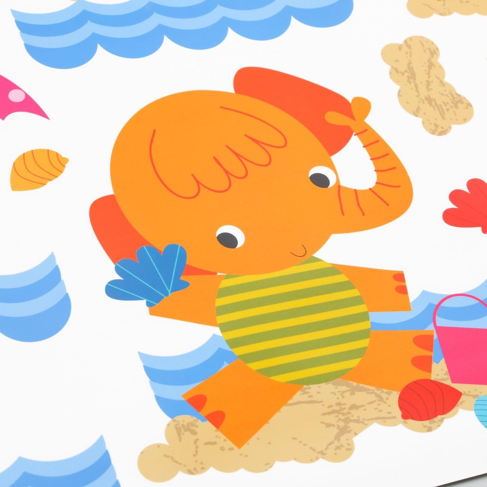 Наклейка пластик интерьерная цветная ростомер 