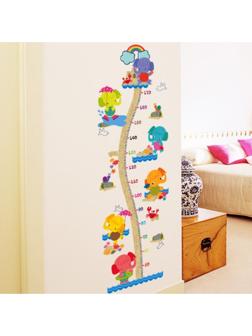 Наклейка пластик интерьерная цветная ростомер 