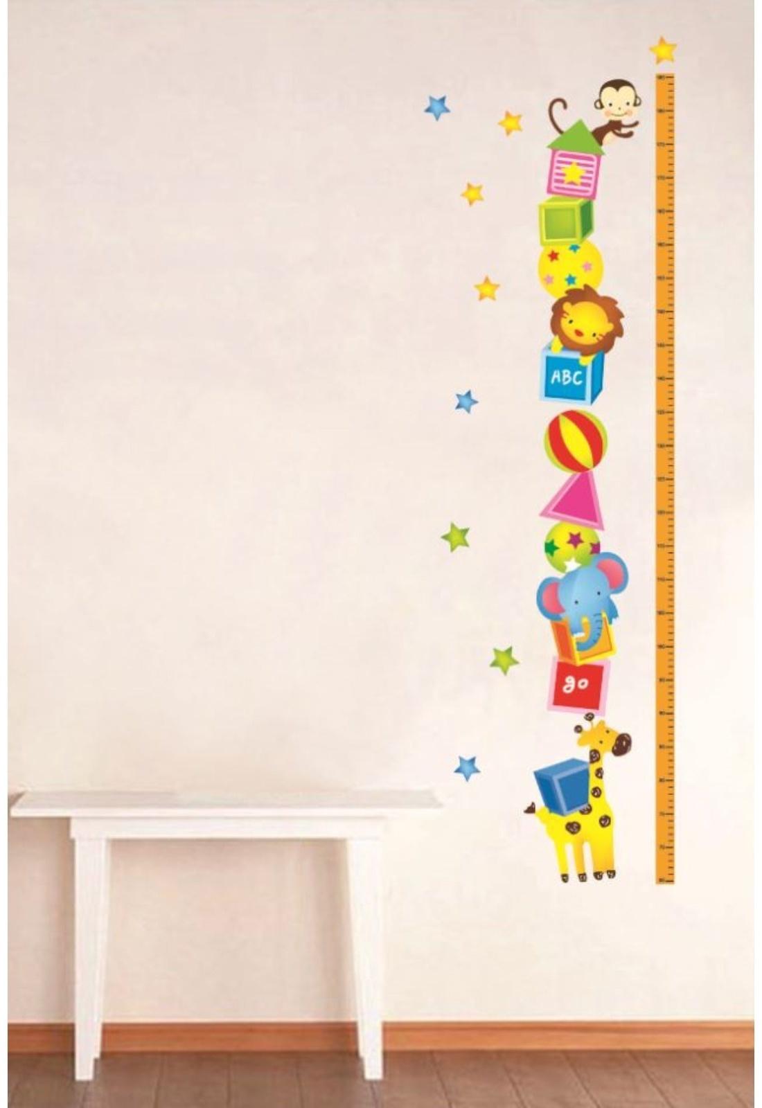 Наклейка пластик интерьерная цветная ростомер 