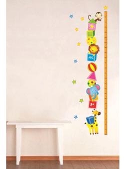 Наклейка пластик интерьерная цветная ростомер 