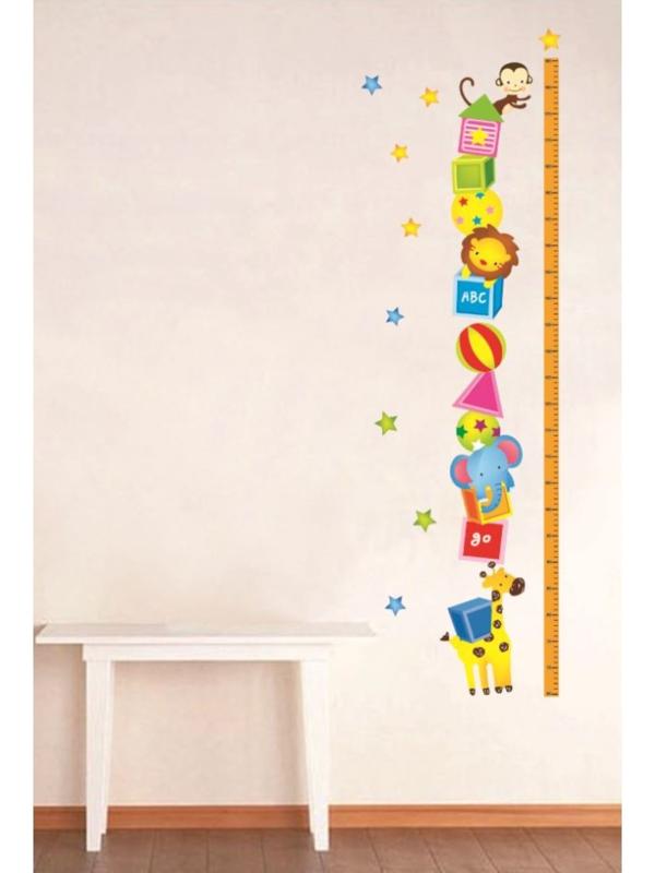 Наклейка пластик интерьерная цветная ростомер 