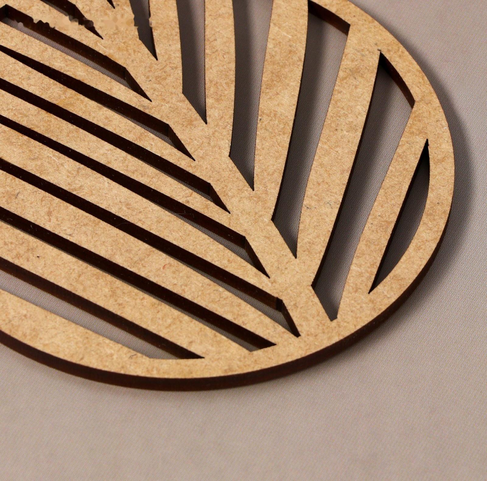 Подставка под кружку «Лист», хдф, 9х9 см