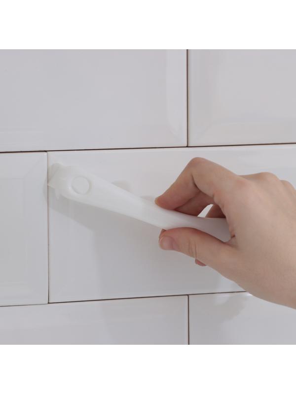 Щётка для чистки посуды и решёток-гриль Raccoon, круг, 19×5,5х2 см, цвет белый