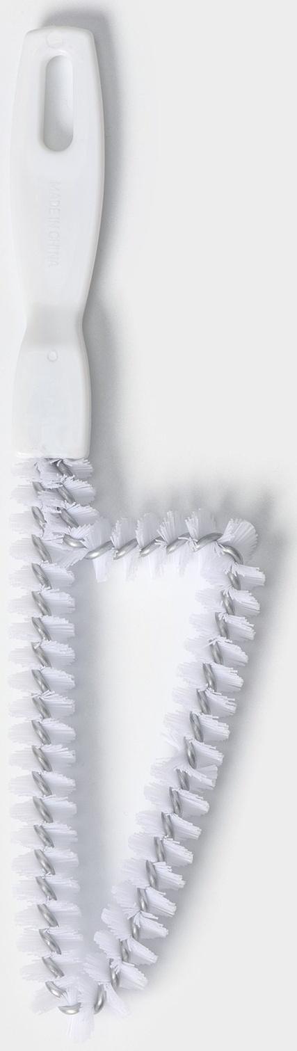 Щётка для чистки посуды и решёток-гриль Raccoon, треугольник, 24×6,5х1,5 см, цвет белый
