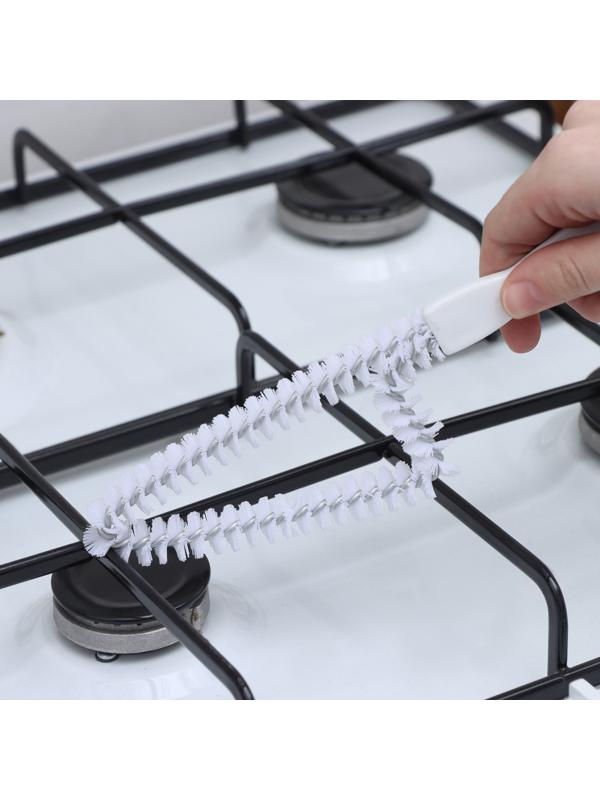 Щётка для чистки посуды и решёток-гриль Raccoon, треугольник, 24×6,5х1,5 см, цвет белый