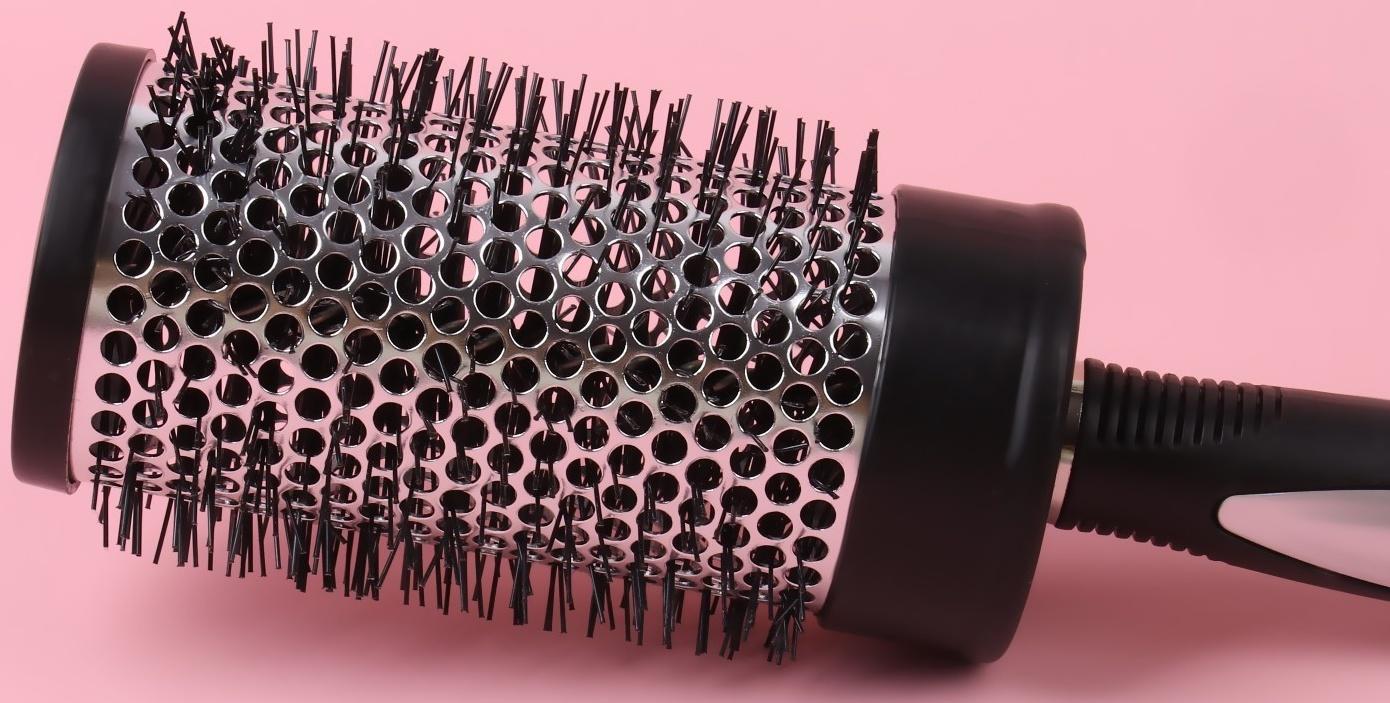 Брашинг, d = 5,5/7 × 24 см, цвет чёрный/серый