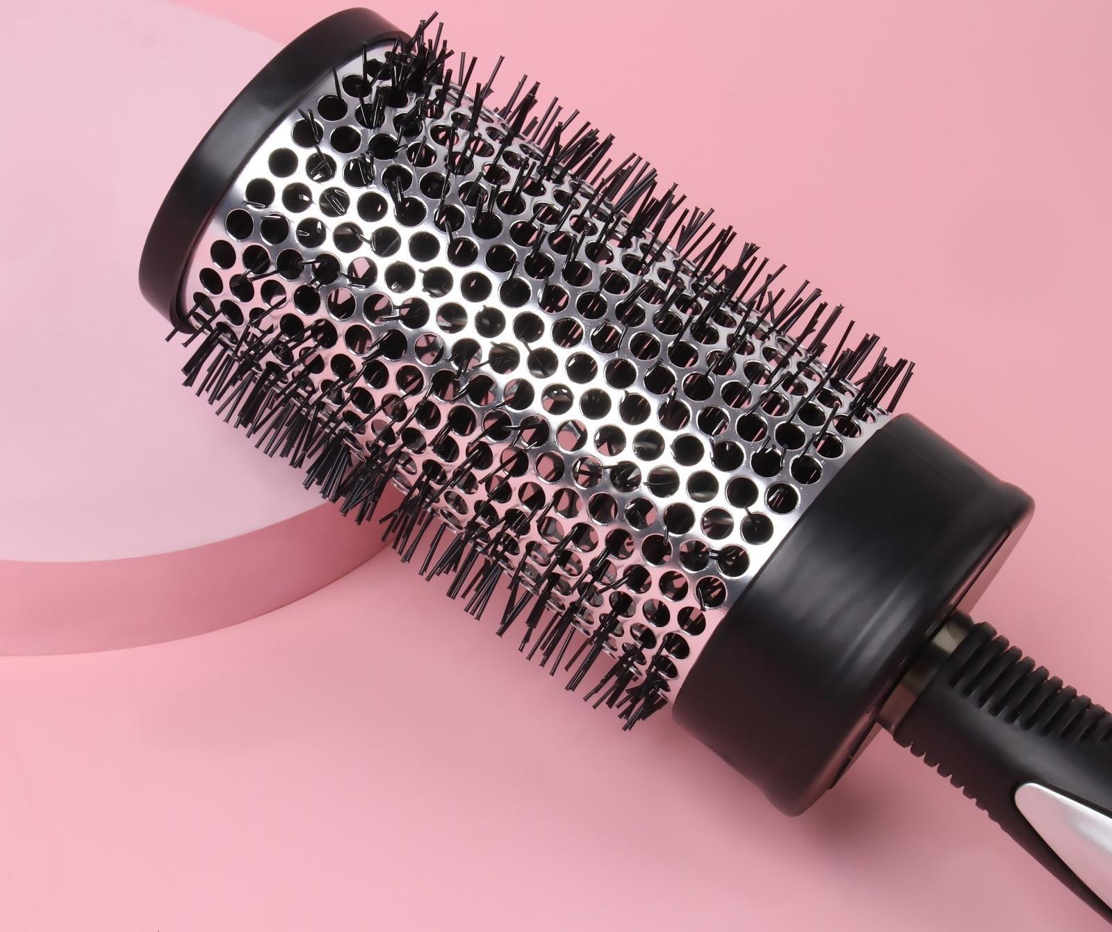 Брашинг, d = 5,5/7 × 24 см, цвет чёрный/серый