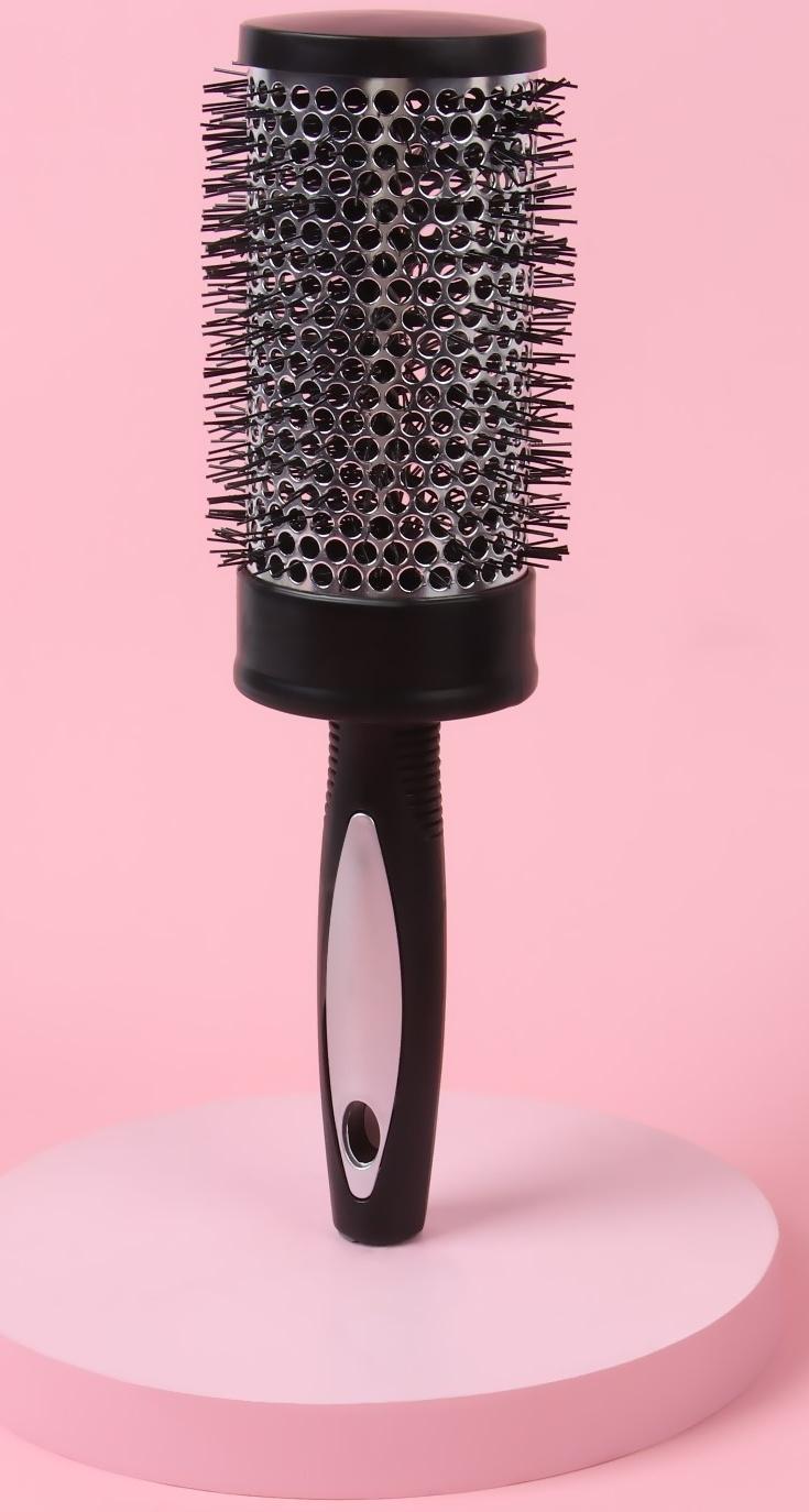 Брашинг, d = 5,5/7 × 24 см, цвет чёрный/серый