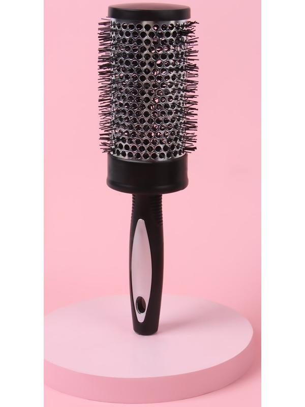 Брашинг, d = 5,5/7 × 24 см, цвет чёрный/серый