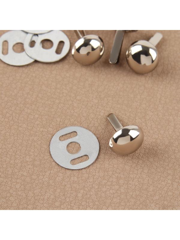 Ножки для дна сумки, 10 × 7 мм, 4 шт, цвет серебряный